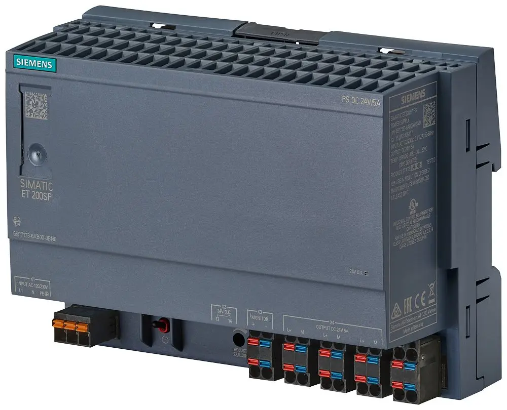 Produktfoto 1 von Siemens SIMATIC DIN-Schienen Netzteil Getaktet 24V dc / 5A 17W 120 → 230V ac