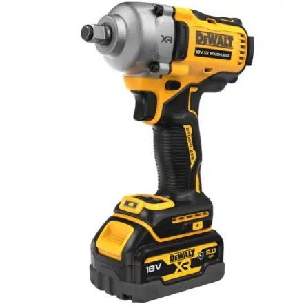 Produktfoto 1 von DeWALT 1/2 in Schnurlos Schlagschrauber 18V 5 Ah 3250bpm Bürstenlos, 1200U/min, 2000 U/min, 600 U/min