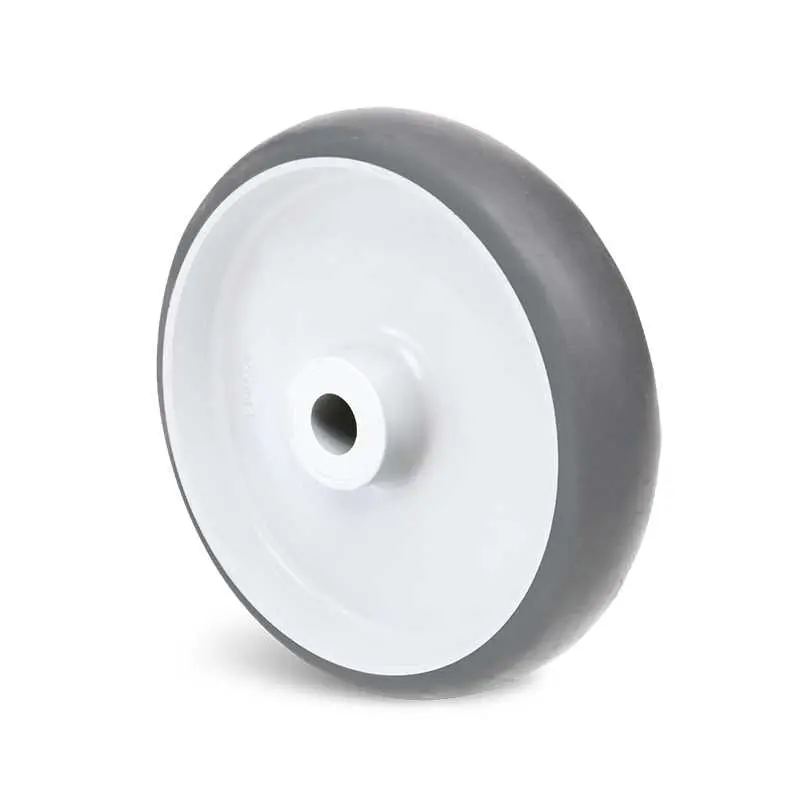 Produktfoto 1 von Guitel Hervieu Rollwagenrolle Grau, Mat. Thermoplast Gummi, 40 kg Ø 50 mm, B. 20 mm