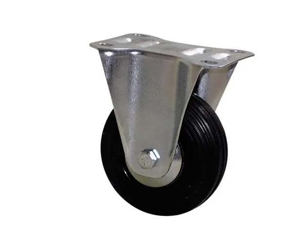 Produktfoto 1 von Guitel Hervieu Fest Lenkrolle, Rad ø 80mm, 80kg, Ges H. 107mm, Rad B. 35mm, 105 x 80mm, Platte, Gummi-Material