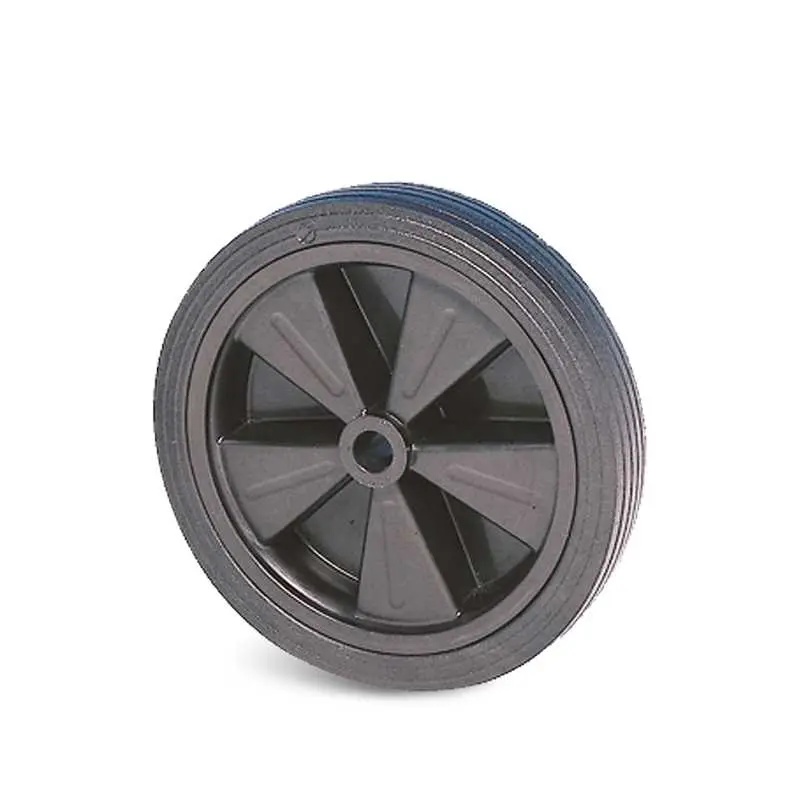 Guitel Hervieu Rollwagenrolle Schwarz, Mat. Gummi, 120 kg Ø 300 mm, B. 55 mm