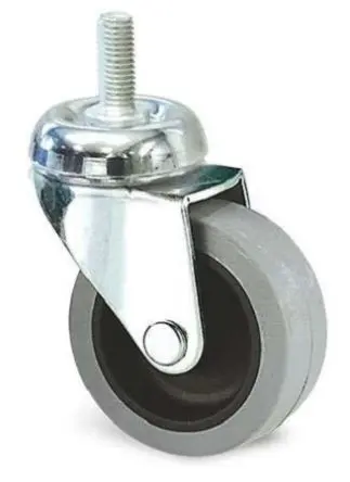 Produktfoto 1 von Guitel Hervieu Drehbar Rolle, Rad ø 50 mm, 35 kg, Ges H. 67 mm, Rad B. 18 mm, Gummi