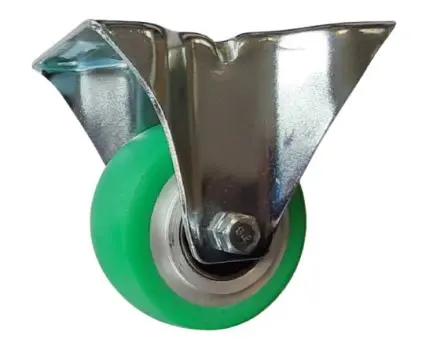 Produktfoto 1 von Guitel Hervieu Feststehend Rolle, Rad ø 80 mm, 180 kg, Ges H. 108 mm, Rad B. 40 mm, Polyurethan