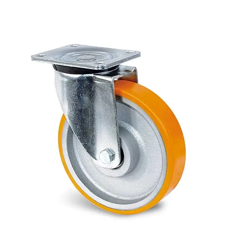 Produktfoto 1 von Guitel Hervieu Drehlager Lenkrolle, Rad ø 250mm, 800kg, Ges H. 292mm, Rad B. 50mm, 135 x 110mm, Platte,