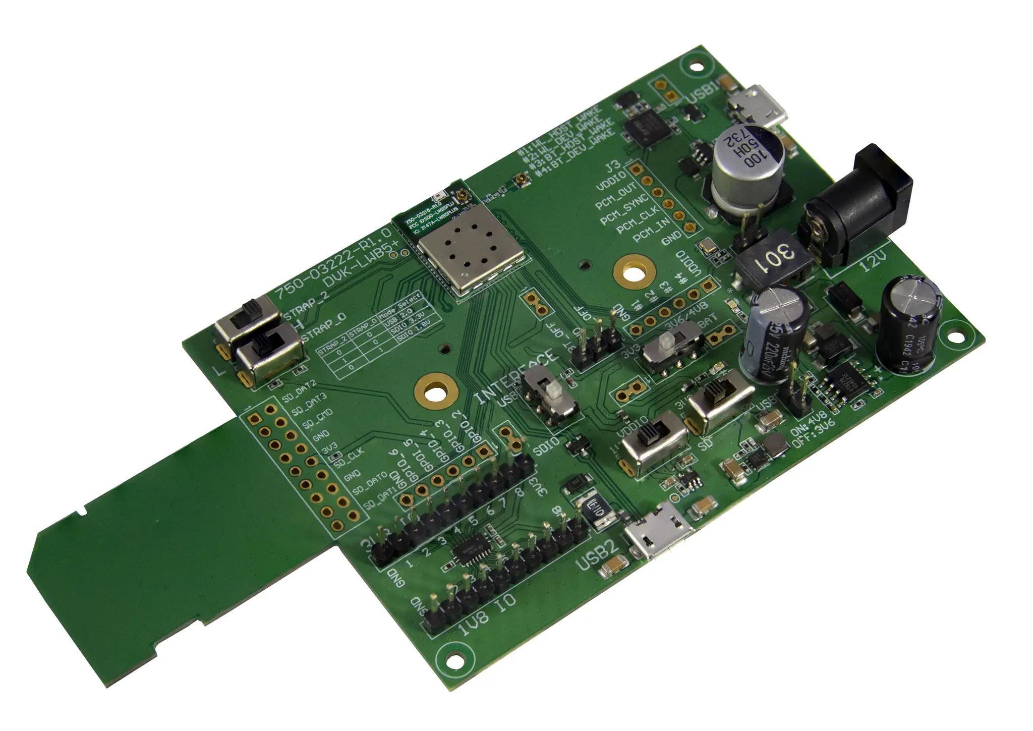 Produktfoto 1 von Ezurio Development Kit, 2.4 GHz, 5 GHz Bluetooth-Modul für 453-00046, Bluetooth