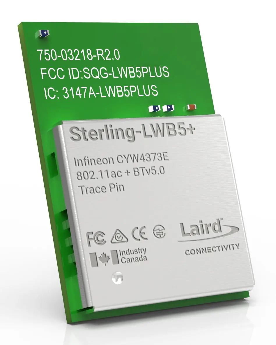 Produktfoto 1 von Ezurio WiFi- und Bluetooth-Modul 3.6 V dc Nein 802.11a, IEEE 802.11n, IEEE 802.11ac, IEEE 802.11b/g