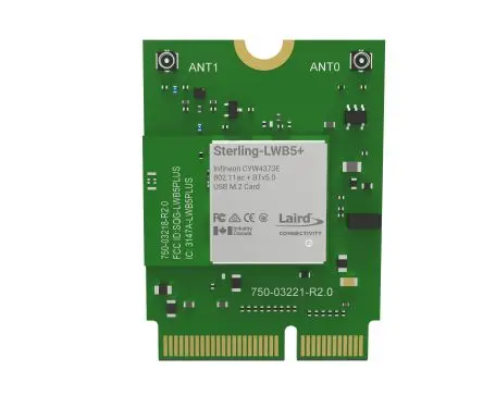 Ezurio WLAN- und Bluetooth-Module 802.11a, IEEE 802.11ac, IEEE 802.11b/g, IEEE 802.11n UART, USB 3.3V 30 x 22 x 3.1mm