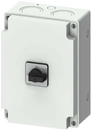 Produktfoto 1 von Siemens 3LD Trennschalter / 3-polig 100 A Umschlossen, RK5 Sicherungsgröße