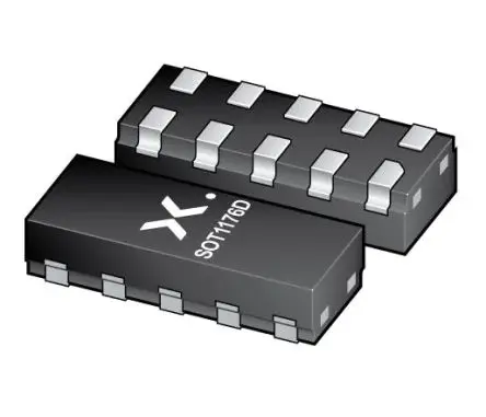 Produktfoto 1 von Nexperia AEC-Q101 TVS-Diode Unidirektional Unidirektional 6 V min., 10-Pin, Oberfläche 5 V max DFN2510D