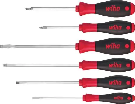 Wiha Standard-Schraubendrehersatz, 6-teilig Schlitz, POZIDRIV