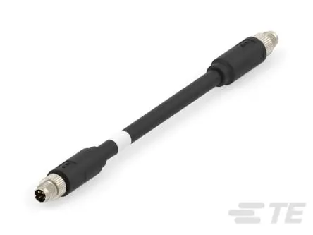 Produktfoto 1 von TE Connectivity SPE Ethernet-Kabel, 3 m, Schwarz, Thermoplast