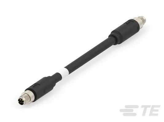 Produktfoto 1 von TE Connectivity Single Pair Ethernet(SPE) Ethernet-Kabel, 5 m, Schwarz, Thermoplast