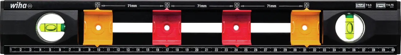 Produktfoto 1 von Wiha Wasserwaage, Typ Gerade, 400 mm, 4 Libelle/n