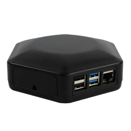 Produktfoto 1 von CAMDENBOSS ROCK SBC – Gehäuse für ROCK 4C+ und ROCK 5A Einplatinencomputer Schwarz ABS