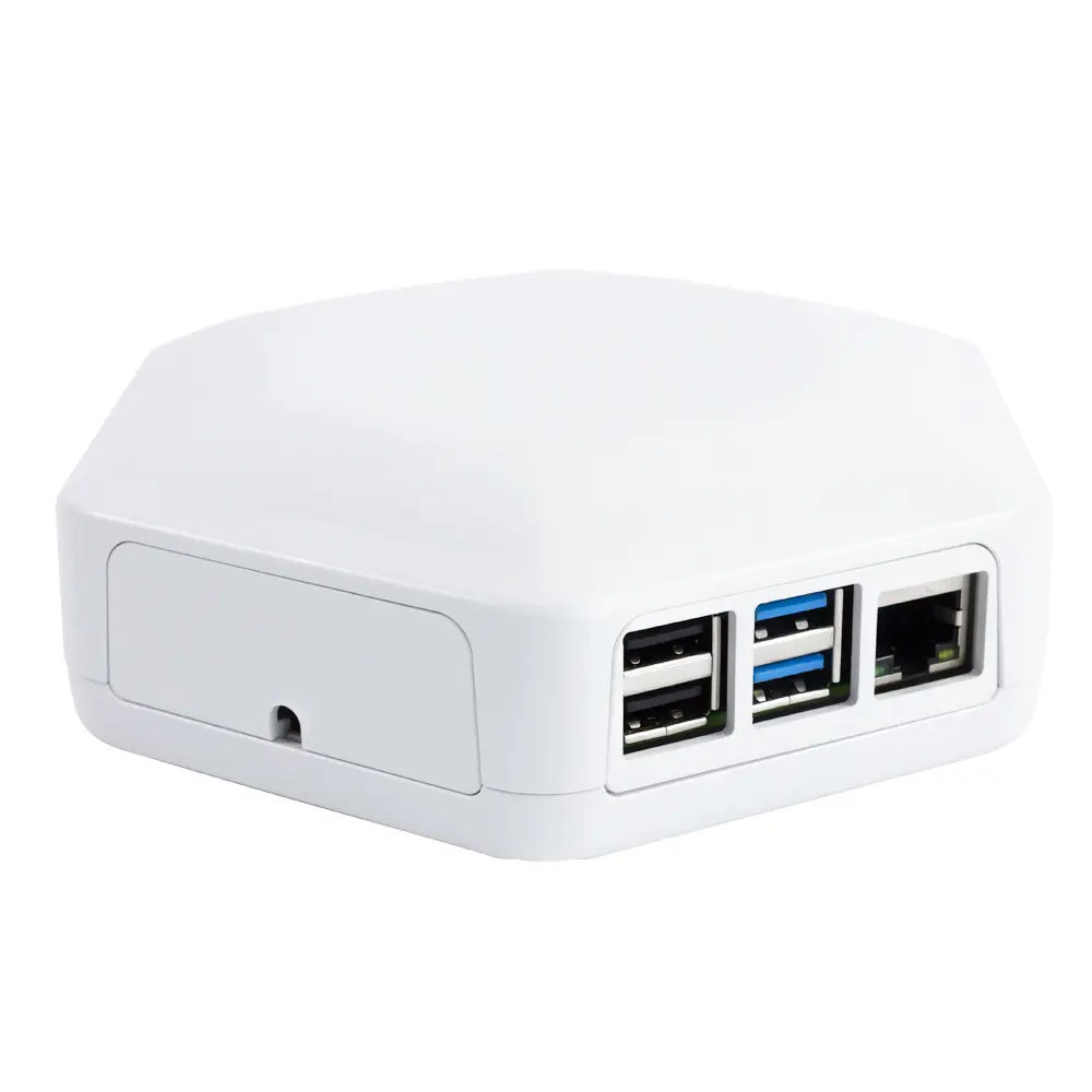 Produktfoto 1 von CAMDENBOSS ROCK SBC – Gehäuse für ROCK 4C+ und ROCK 5A Einplatinencomputer Weiß ABS