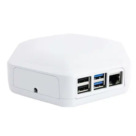 Produktfoto 1 von CAMDENBOSS ROCK SBC – Gehäuse für ROCK 4C+ und ROCK 5A Einplatinencomputer Weiß ABS