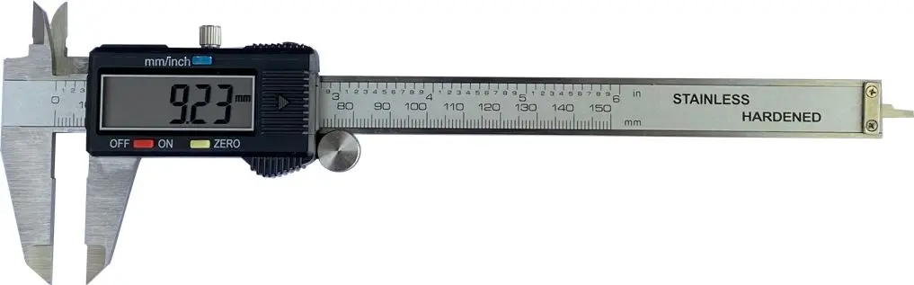Produktfoto 1 von RS PRO 150 mm Digital Digital Metrisch, Zoll Messschieber / 0.03 mm 0.01 mm