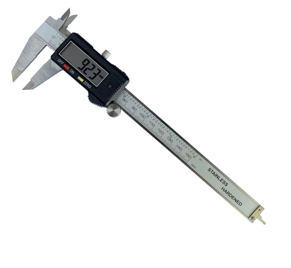 Produktfoto 1 von RS PRO 150 mm Digital Digital Metrisch Messschieber / 0.03 mm 0.01 mm