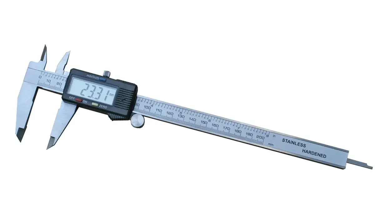 Produktfoto 1 von RS PRO 200 mm Digital Digital Zoll, Metrisch Messschieber / 0.03 mm 0.01 mm