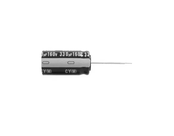 Produktfoto 1 von Nichicon UCY, THT Aluminium-Elektrolyt Kondensator 100μF / 400V dc, Ø 16mm, bis 105°C