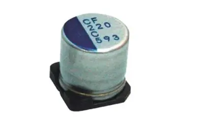 Produktfoto 1 von Nichicon PCR, Oberfläche Polymerkondensator 220 μF ±20 % / 35V, Ø 8 mm, -55 °C → 125 °C