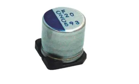 Produktfoto 1 von Nichicon PCR, Oberfläche Polymerkondensator 330 μF ±20 % / 35V, Ø 10 mm, -55 °C → 125 °C