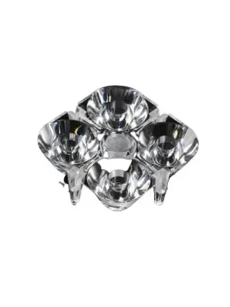 Produktfoto 1 von Ledil SPORT-2X2 LED Linse 4-LEDs Rund aus Polymethylmethacrylat Punkt, Klar, Ø 3.4 mm x 16 mm