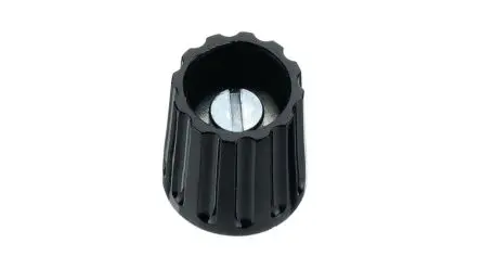 Produktfoto 1 von Elma Potentiometer-Knopf 21 mm 6 mm, Schwarz