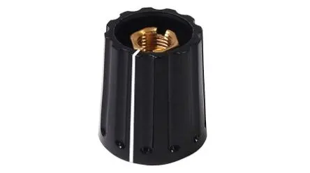 Produktfoto 1 von Elma Potentiometer-Knopf 10 mm 4 mm, Schwarz