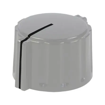 Produktfoto 1 von Elma Potentiometer-Knopf 21 mm 6 mm, Grau
