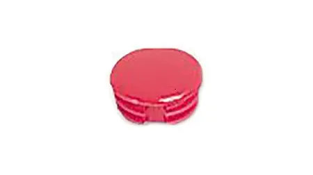 Produktfoto 1 von Elma Potentiometer Drehknopfkappe Rot, Zeiger Rot Ø 10mm x 3.3mm