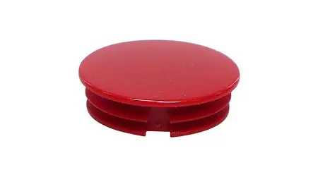 Produktfoto 1 von Elma Potentiometer Drehknopfkappe Rot, Zeiger Rot Ø 10mm x 3.3mm