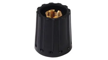 Produktfoto 1 von Elma Potentiometer-Knopf 21 mm 0.25 Zoll, Schwarz