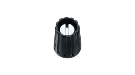 Produktfoto 1 von Elma Potentiometer-Knopf 10 mm 4 mm, Schwarz