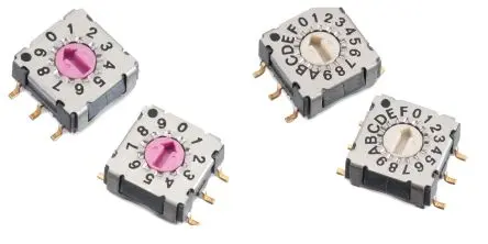 Produktfoto 1 von Würth Elektronik 16-Stufen WS-ROSV Drehschalter / 150mA SMD, 7 mm x 10mm