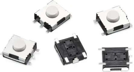 Produktfoto 1 von Wurth Elektronik IP67 Taster SPST Rund, SMD 50mA Push-Push 8 mm Weiß Panel B. 6.2mm L. 6.1 mm