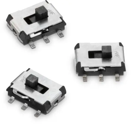 Produktfoto 1 von Wurth Elektronik Schiebeschalter Ein-Ein, 2-poliger Umschalter Oberfläche 300mA LCP, Lot