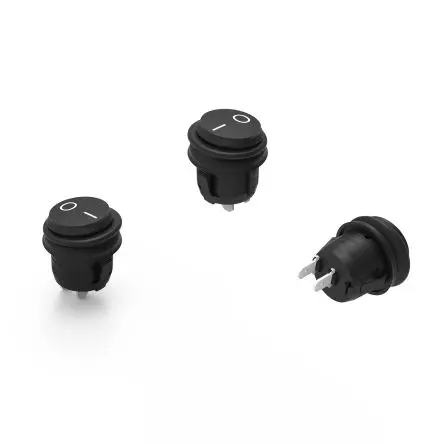 Würth Elektronik Einrastmontage Wippschalter SPST Ein-Aus