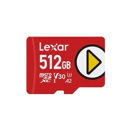 Produktfoto 1 von Lexar 512 GB PLAY microSDXC UHS-I Card MicroSDXC MicroSD A2, Klasse 10, UHS-I