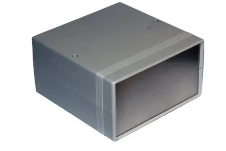 Produktfoto 1 von Hammond, Schalengehäuse, Grau, Schwarz, ABS, IP54 86 mm, 160 mm, 160 mm, 1598