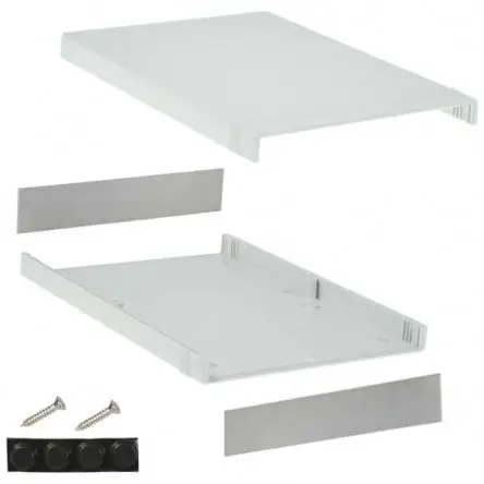 Produktfoto 1 von Hammond, Schalengehäuse, Schwarz, Grau, ABS, IP54 40 mm, 280 mm, 200 mm, 1598