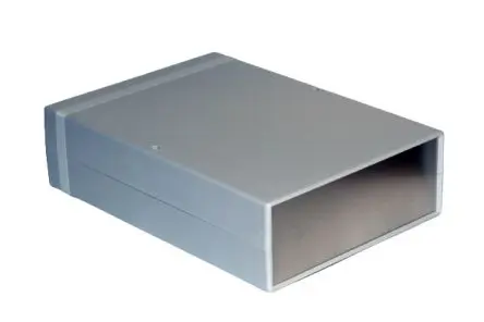 Produktfoto 1 von Hammond, Schalengehäuse, Mattgrau, Hellgrau, Mattschwarz, ABS, IP54 76 mm, 280 mm, 200 mm, 1598