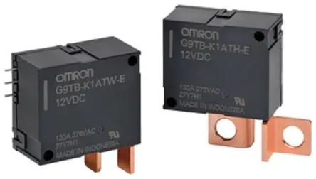 Produktfoto 1 von Omron G9TB Leistungsrelais 12V dc Spule SPST Schraubanschlussklemme 120A 53.3 Ω 5.4 W