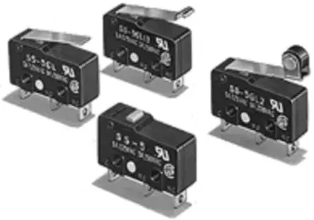 Produktfoto 1 von Omron SS Endschalter, Scharnierhebel 1-poliger Umschalter, IP40, Gold 125V