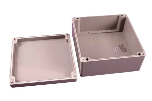 Produktfoto 1 von Hammond 1590ZGRP; Gehäuse; GF Polyester; Grau; IK08 IP66 Breite 251 mm Höhe 120 mm Länge 255 mm