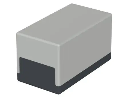 Produktfoto 1 von Bopla Element/Universal; Universalgehäuse; Polystyrol; Graphitgrau, Hellgrau IP40 Breite 65 mm Höhe 65 mm Länge 120 mm
