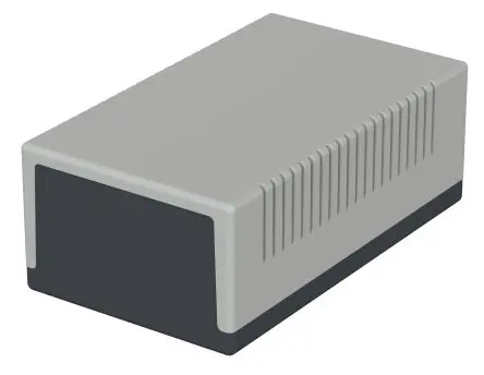 Produktfoto 1 von Bopla Element/Universal; Universalgehäuse; Polystyrol; Hellgrau, Graphitgrau IP40 Breite 110 mm Höhe 70 mm Länge 188 mm