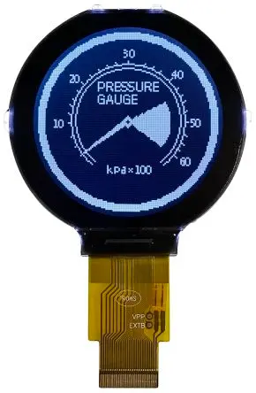 Midas Monochrom LCD, LCD LED Weiß 128 x 128 Pixel, Parallel Interface