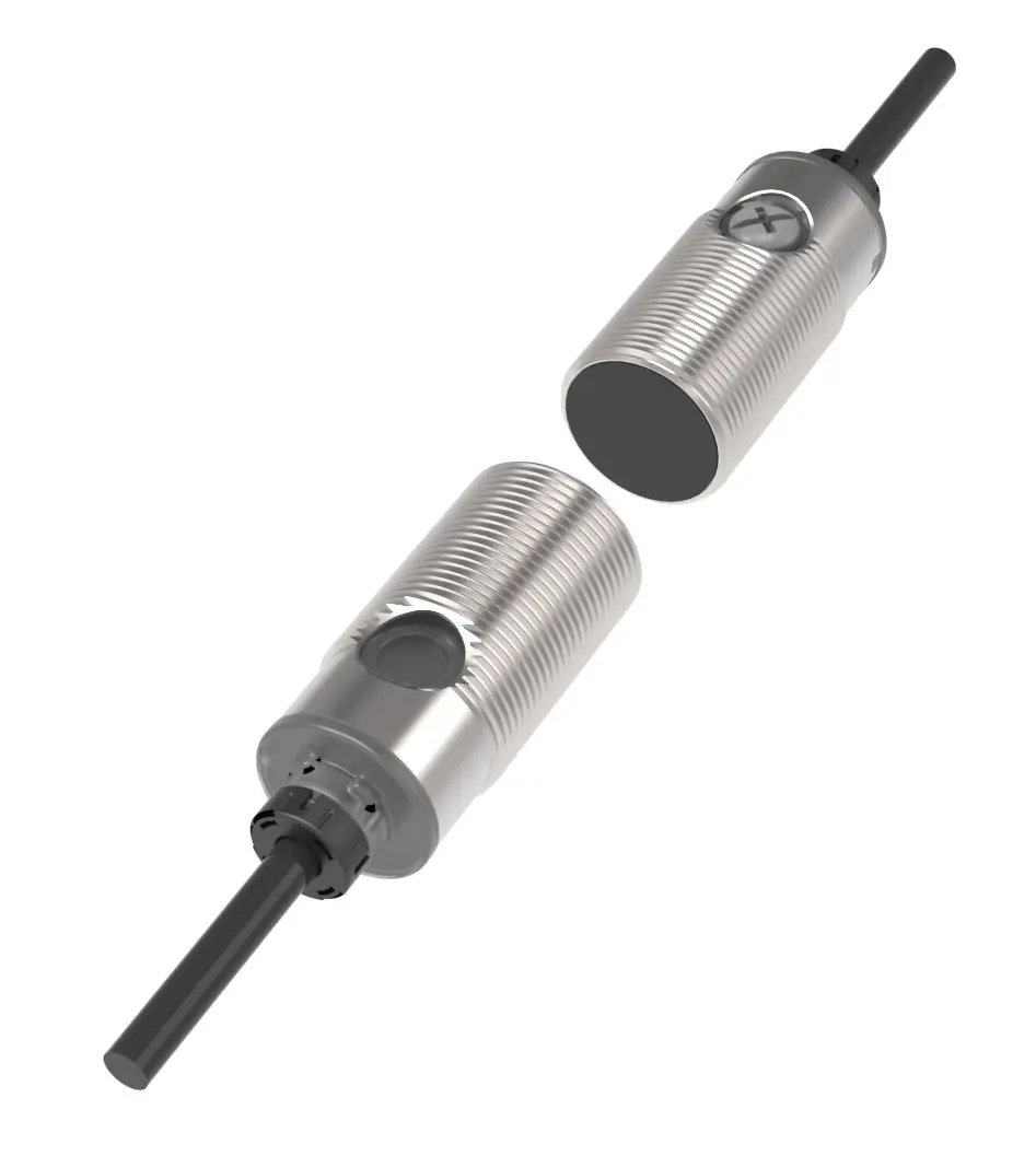 Produktfoto 1 von RS PRO Kubisch Optischer Sensor, Durchgangsstrahl, Bereich 20 m, PNP NONC Ausgang, Anschlusskabel, Hell-/dunkelschaltend