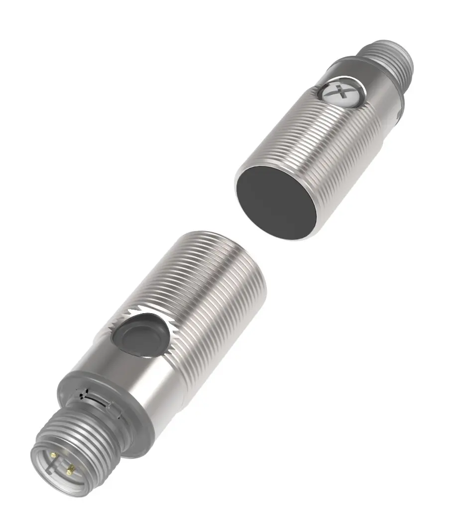 Produktfoto 1 von RS PRO Kubisch Optischer Sensor, Durchgangsstrahl, Bereich 20 m, PNP NONC Ausgang, M12-Steckverbinder,